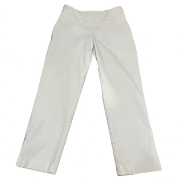 White Pull-On Skimmer Pants - Picture 1 of 3